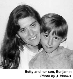 Betty and her son, Benjamin.  Photo by J. Idarius