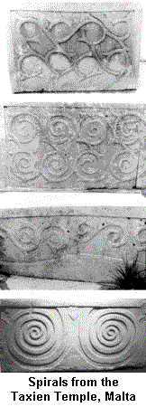 Spirals from the Tarxien Temple, Malta