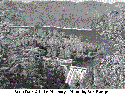 Scott Dam & Lake Pillsbury    Photo by Bob Badger