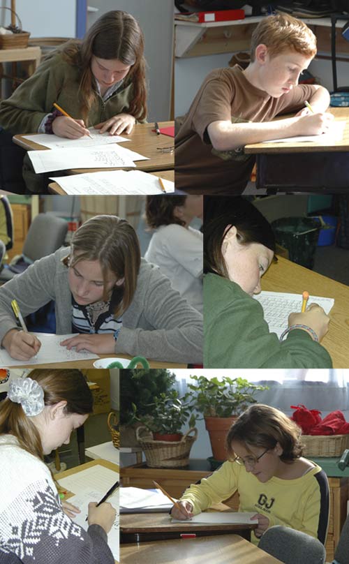 7th-8th Grade Class at River Oaks School - Ukiah