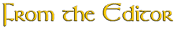 From the Editor