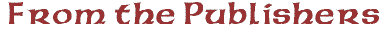 From the Publishers
